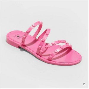 Shade & Shore Pink Strappy Sandals